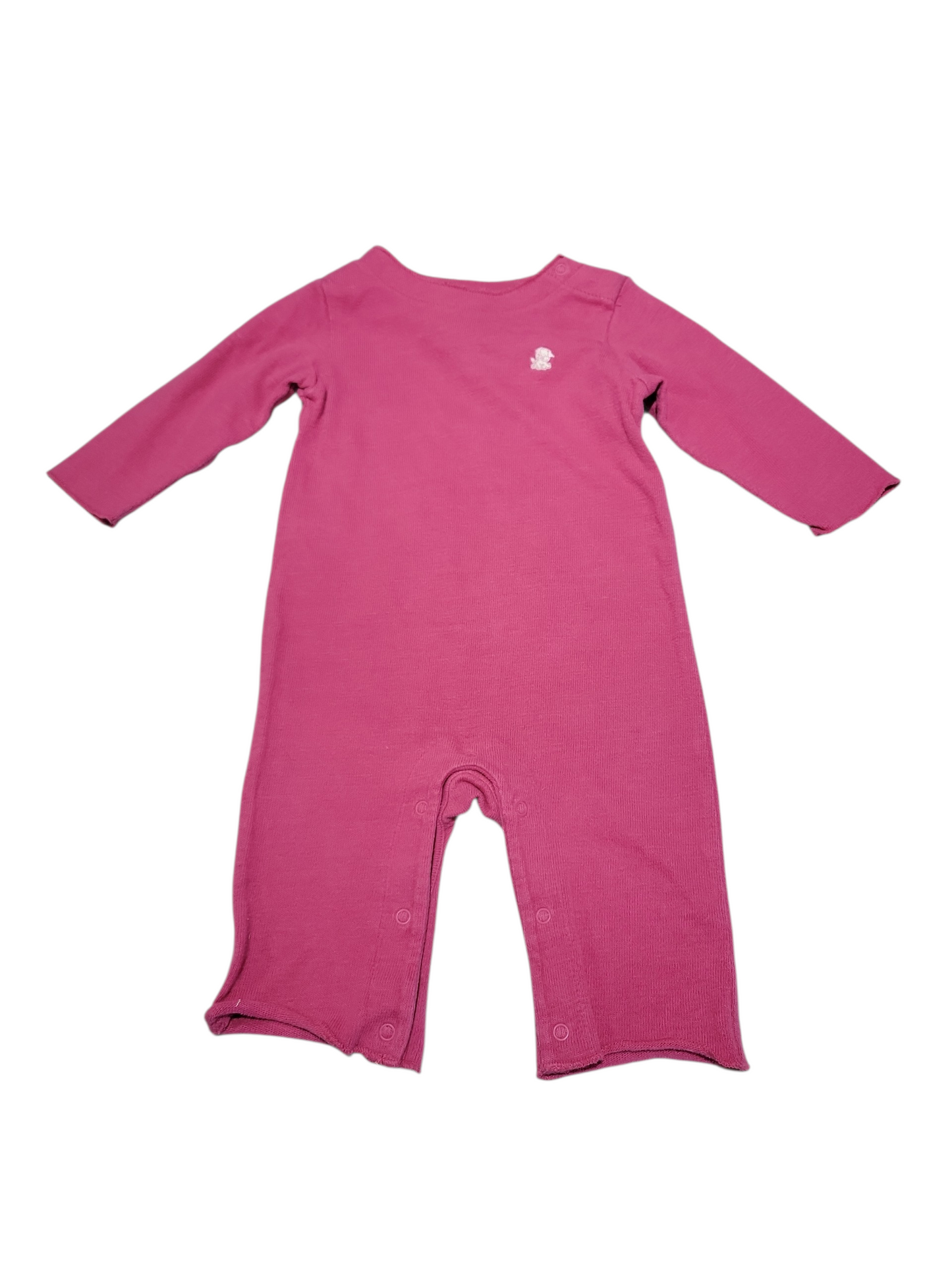 Pink embroidered puppy 1 piece outfit 3-6m