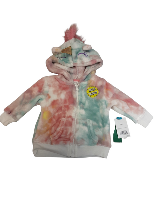 Unicorn hooded jacket size 3-6months