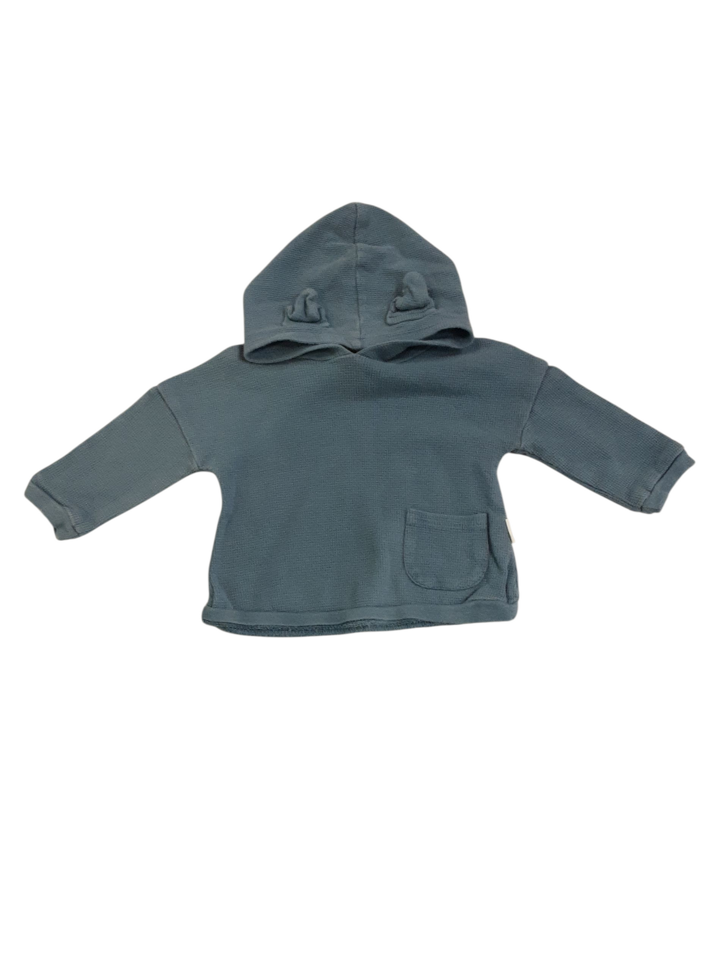 Hooded waffle knit size 6-9m