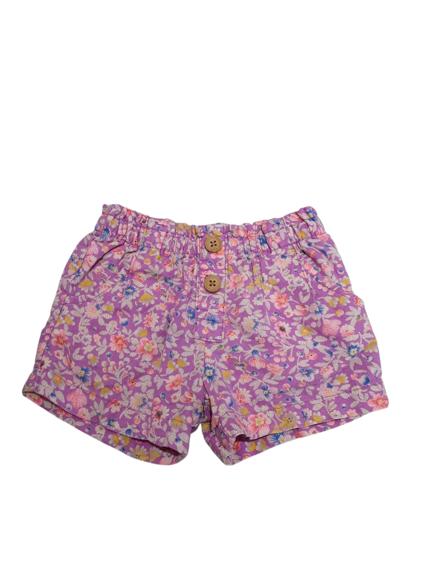 Floral shorts size 2