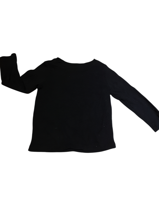 Black Waffle Knit Top size 3