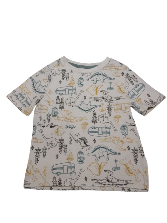 Camping dino tshirt size 4