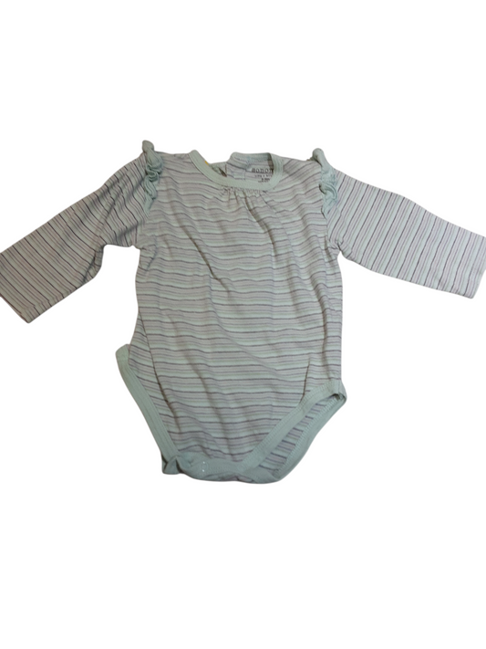Striped Ruffled Onsie size 3-6months