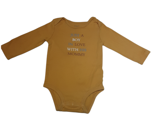'just a boy in love with his mommy' size 12m