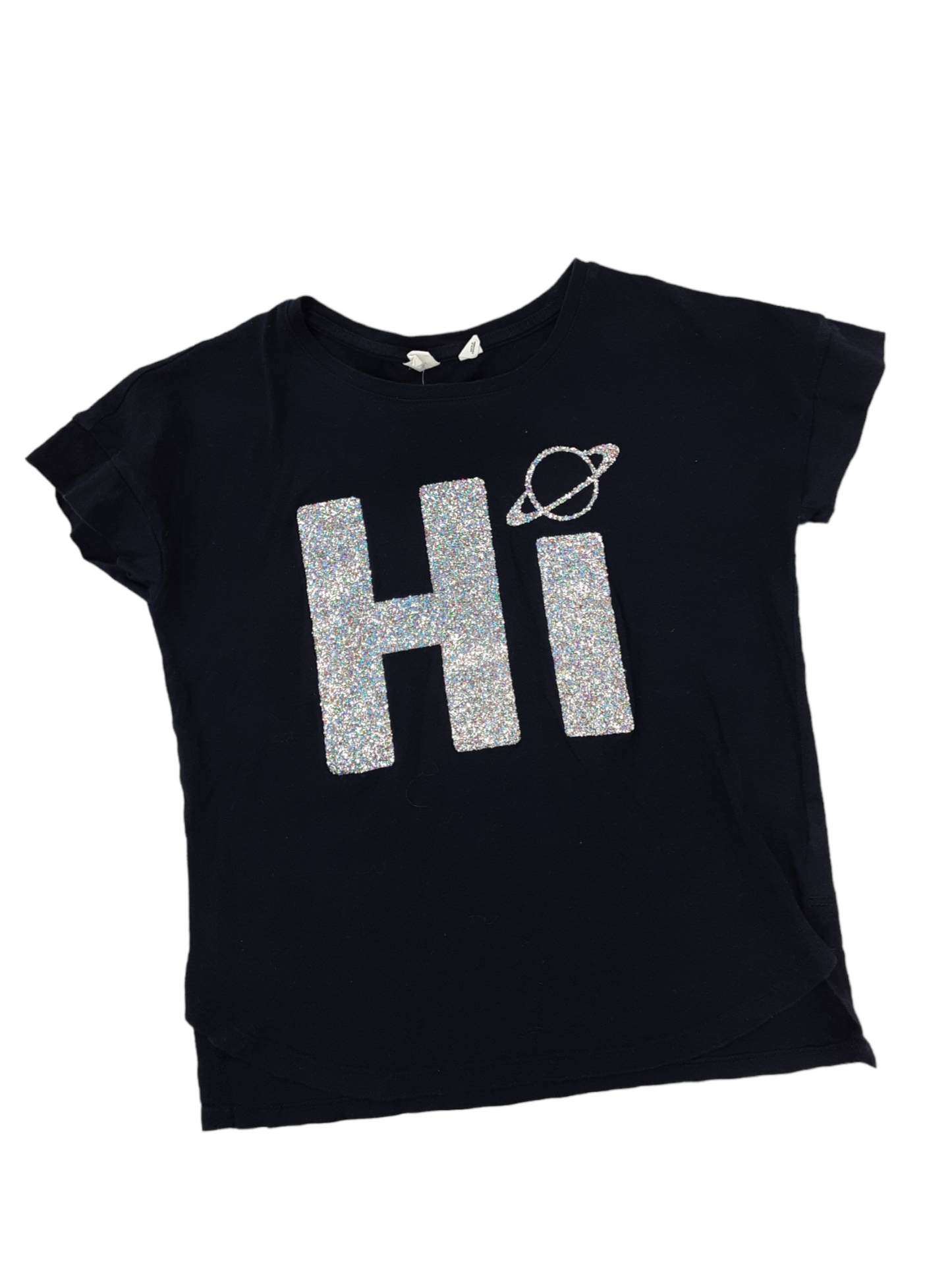 Glitter space tee size 8