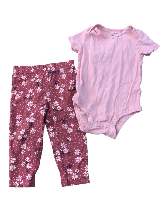 Pink Flower 2pc Size 18m