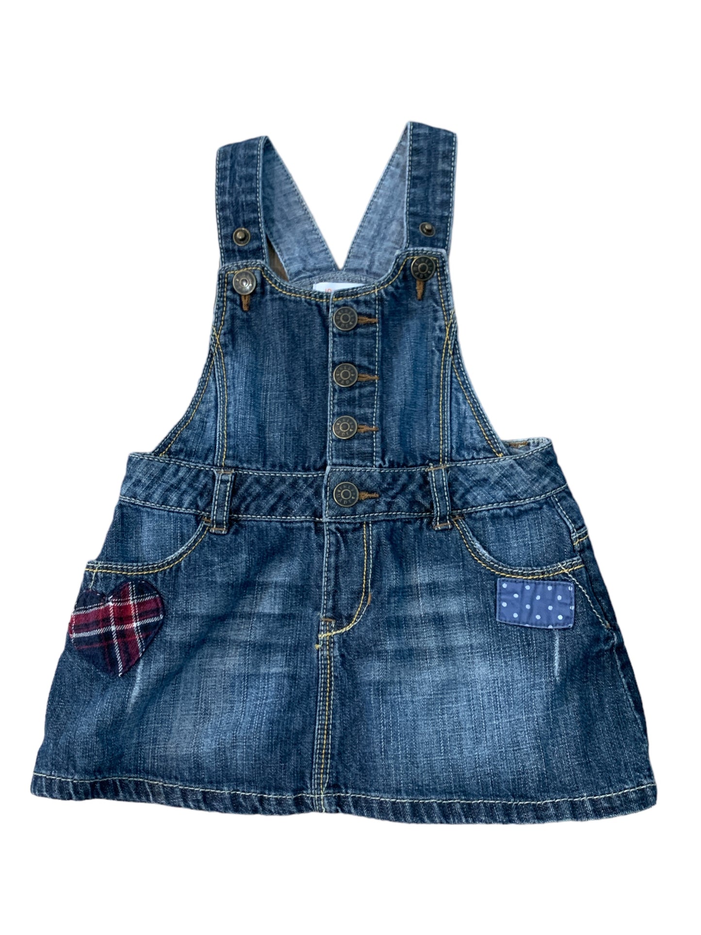 Patched Denim Dress Size 12-18m