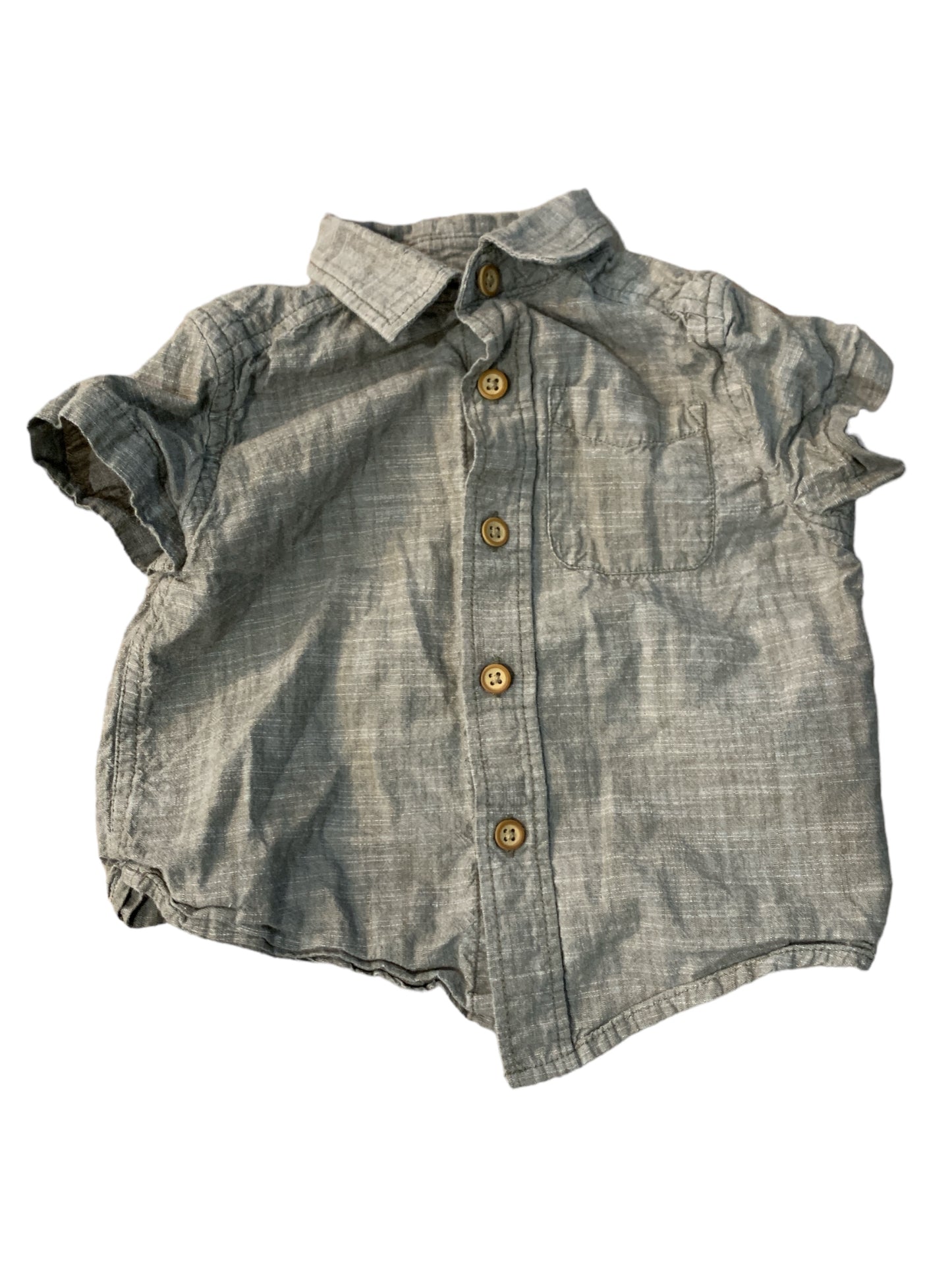 Army Green Button Up Size 12-18m